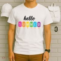 Hello Summer Popsicle Colorful T-Shirt thumb 6
