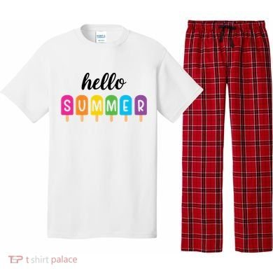 Hello Summer Popsicle Colorful Pajama Set