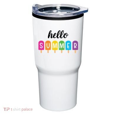 Hello Summer Popsicle Colorful Tumbler