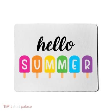 Hello Summer Popsicle Colorful Mousepad