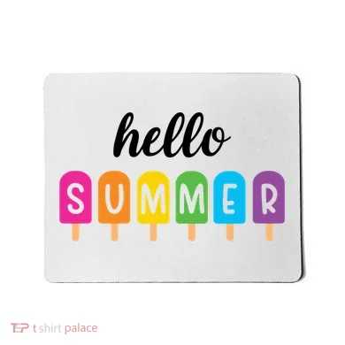 Hello Summer Popsicle Colorful Mousepad