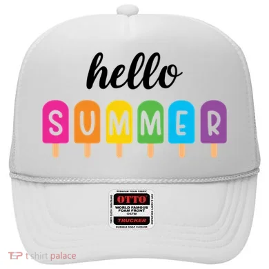 Hello Summer Popsicle Colorful Hat