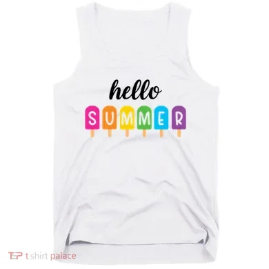 Hello Summer Popsicle Colorful Tank Top