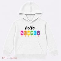Hello Summer Popsicle Colorful Kids Hoodie thumb 0