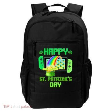 Happy St Patricks Day Retro Pixel Video Game Backpack