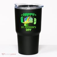 Happy St Patricks Day Retro Pixel Video Game Tumbler thumb 0