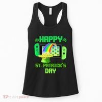 Happy St Patricks Day Retro Pixel Video Game Women's Tank Top thumb 0