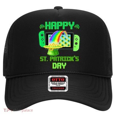 Happy St Patricks Day Retro Pixel Video Game Hat