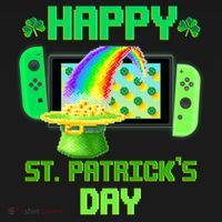 Happy St Patricks Day Retro Pixel Video Game Visor thumb 3