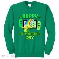 Happy St Patricks Day Retro Pixel Video Game Sweatshirt thumb 0