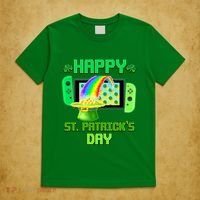 Happy St Patricks Day Retro Pixel Video Game T-Shirt thumb 5
