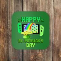 Happy St Patricks Day Retro Pixel Video Game Coaster thumb 0