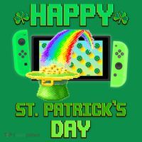 Happy St Patricks Day Retro Pixel Video Game Women's T-Shirt thumb 6