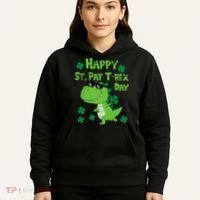 Happy St Pat Rex Dinosaur Saint Patrick'S Day Hoodie thumb 5