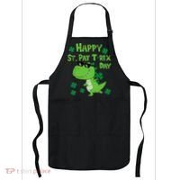 Happy St Pat Rex Dinosaur Saint Patrick'S Day Apron thumb 0