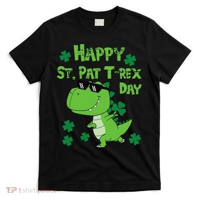 Happy St Pat Rex Dinosaur Saint Patrick'S Day T-Shirt