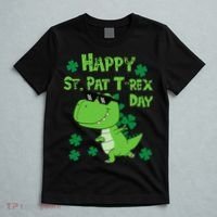Happy St Pat Rex Dinosaur Saint Patrick'S Day T-Shirt thumb 5