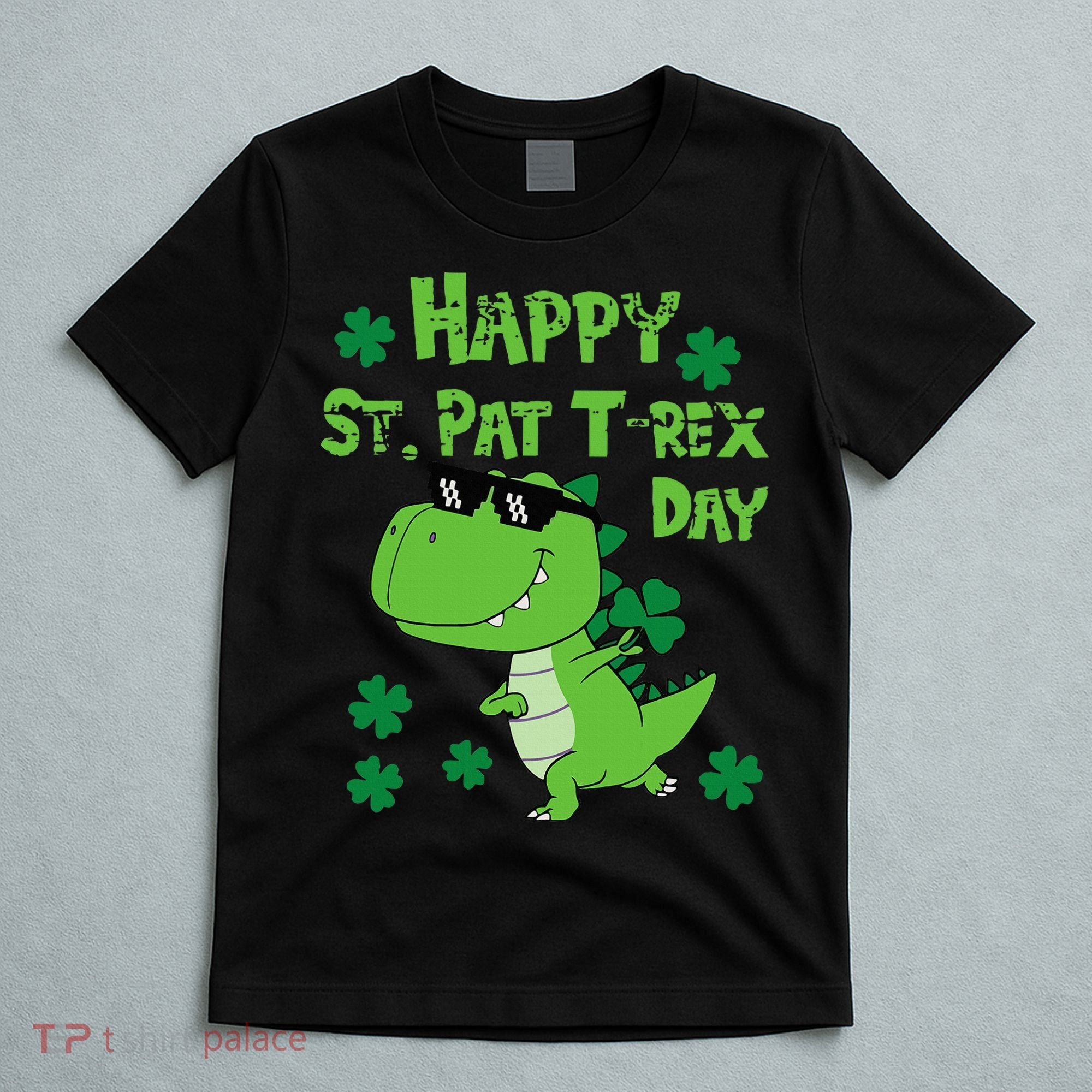 Happy St Pat Rex Dinosaur Saint Patrick'S Day T-Shirt