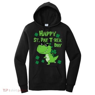 Happy St Pat Rex Dinosaur Saint Patrick'S Day Women's Hoodie