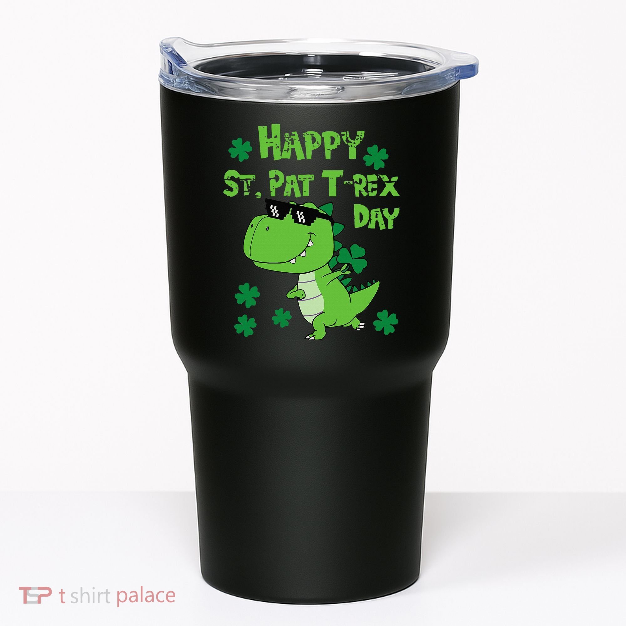 Happy St Pat Rex Dinosaur Saint Patrick'S Day Tumbler