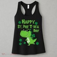 Happy St Pat Rex Dinosaur Saint Patrick'S Day Women's Tank Top thumb 3