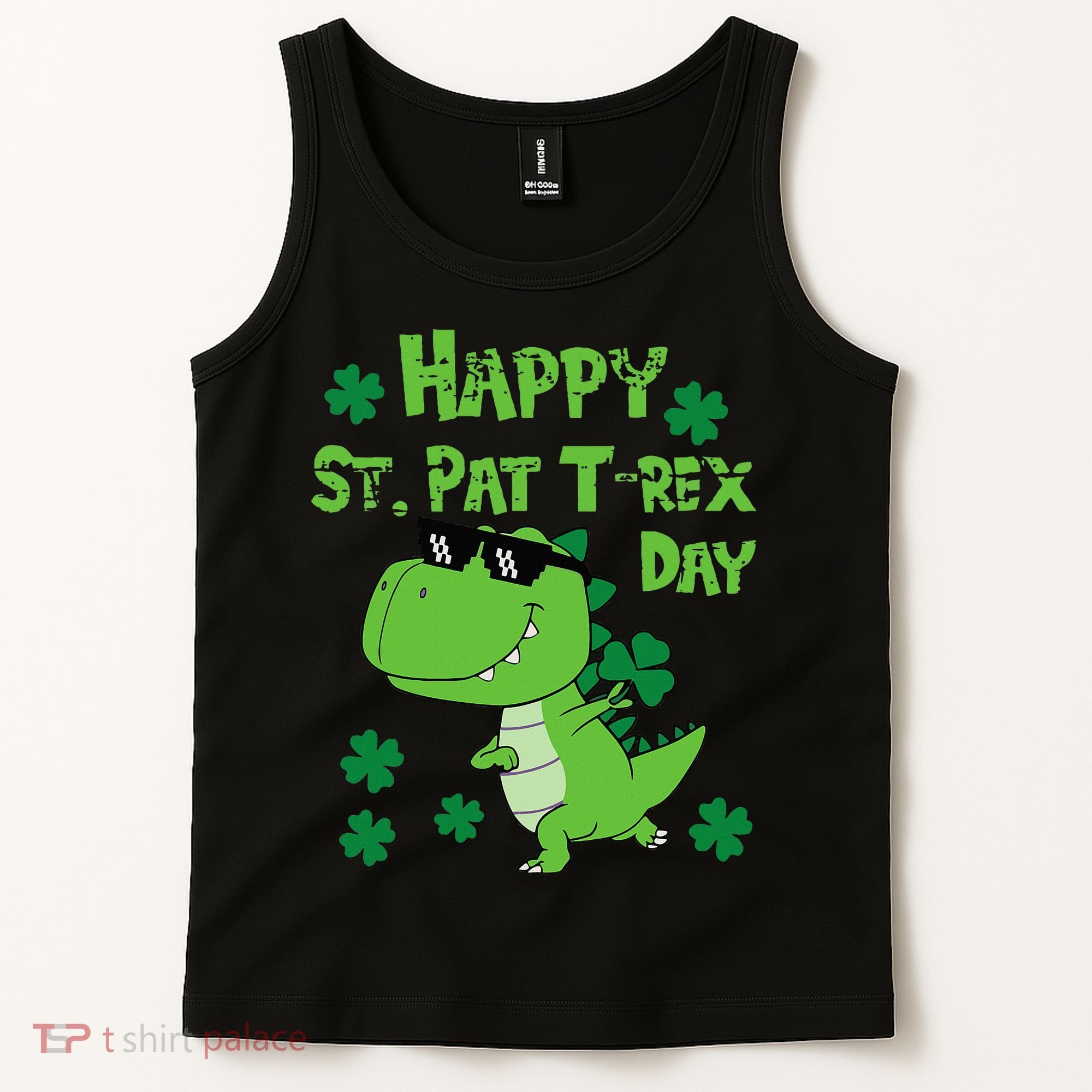 Happy St Pat Rex Dinosaur Saint Patrick'S Day Tank Top