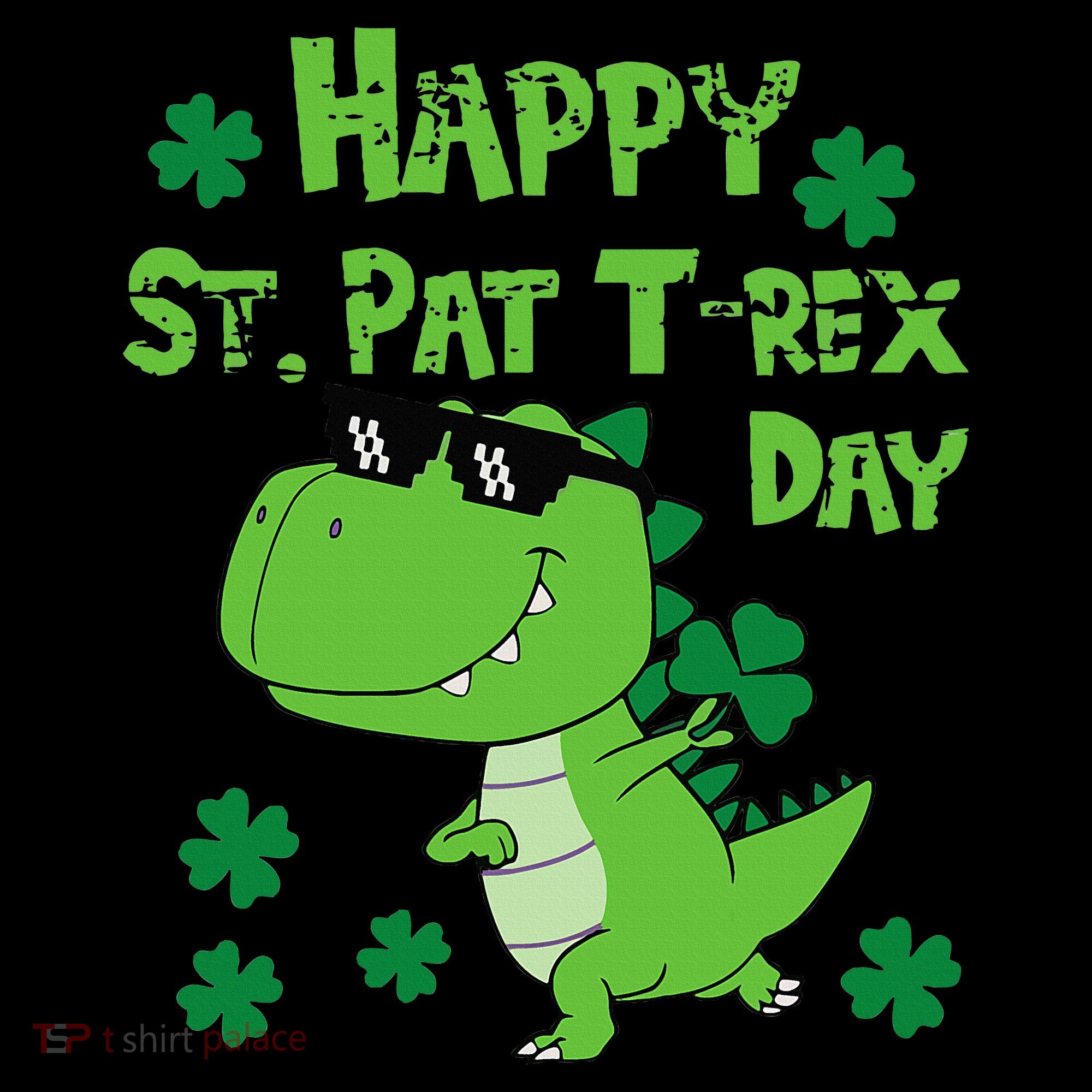Happy St Pat Rex Dinosaur Saint Patrick'S Day Tank Top