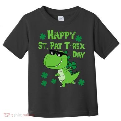 Happy St Pat Rex Dinosaur Saint Patrick'S Day Toddler T-Shirt