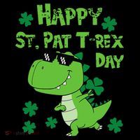 Happy St Pat Rex Dinosaur Saint Patrick'S Day Toddler T-Shirt thumb 4