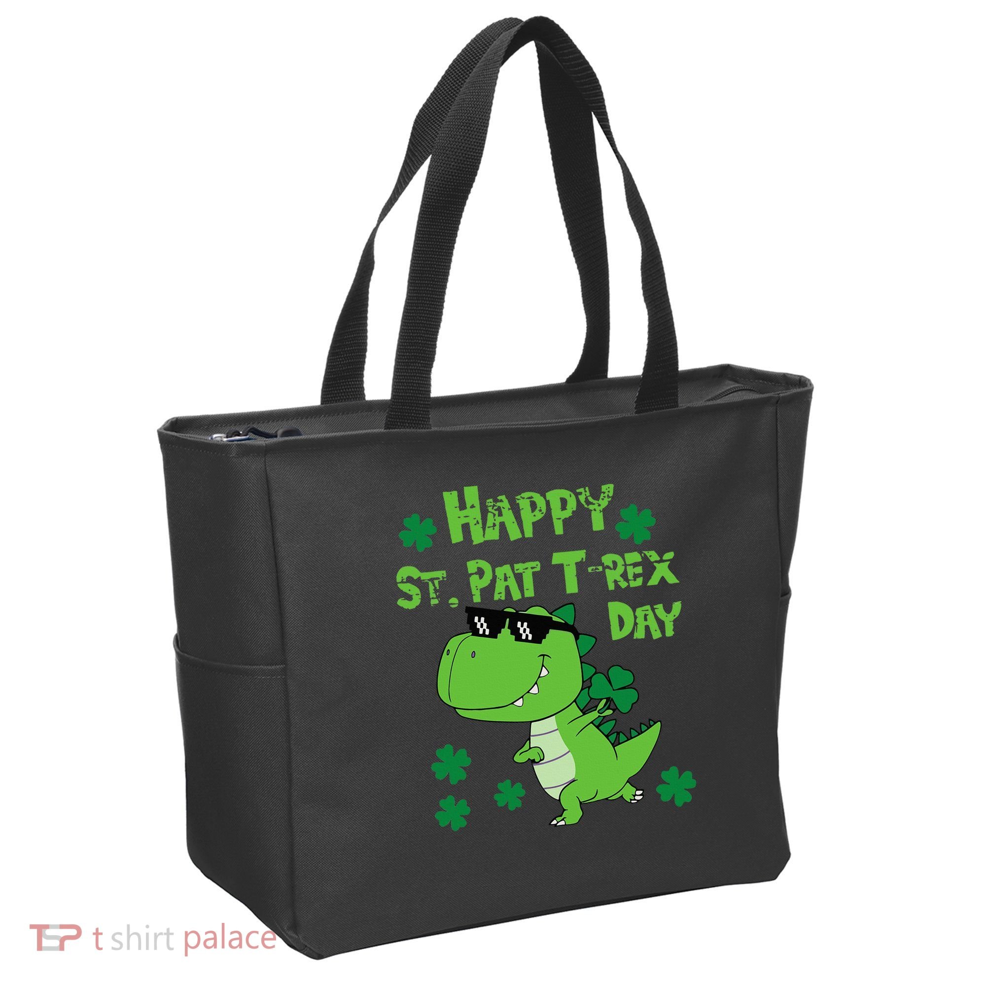 Happy St Pat Rex Dinosaur Saint Patrick'S Day Tote Bag
