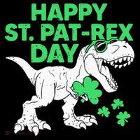 Happy St Pat Rex Day St Patricks Dinosaur Tank Top thumb 6