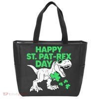Happy St Pat Rex Day St Patricks Dinosaur Tote Bag thumb 0