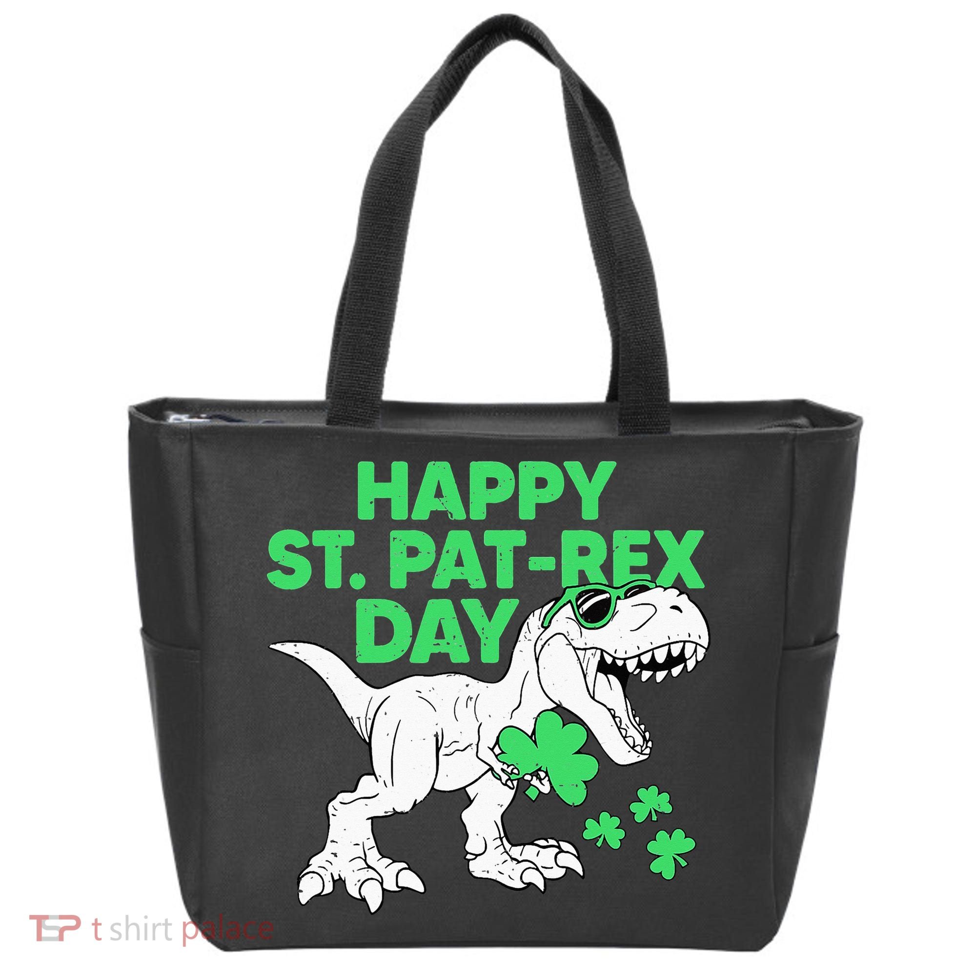 Happy St Pat Rex Day St Patricks Dinosaur Tote Bag