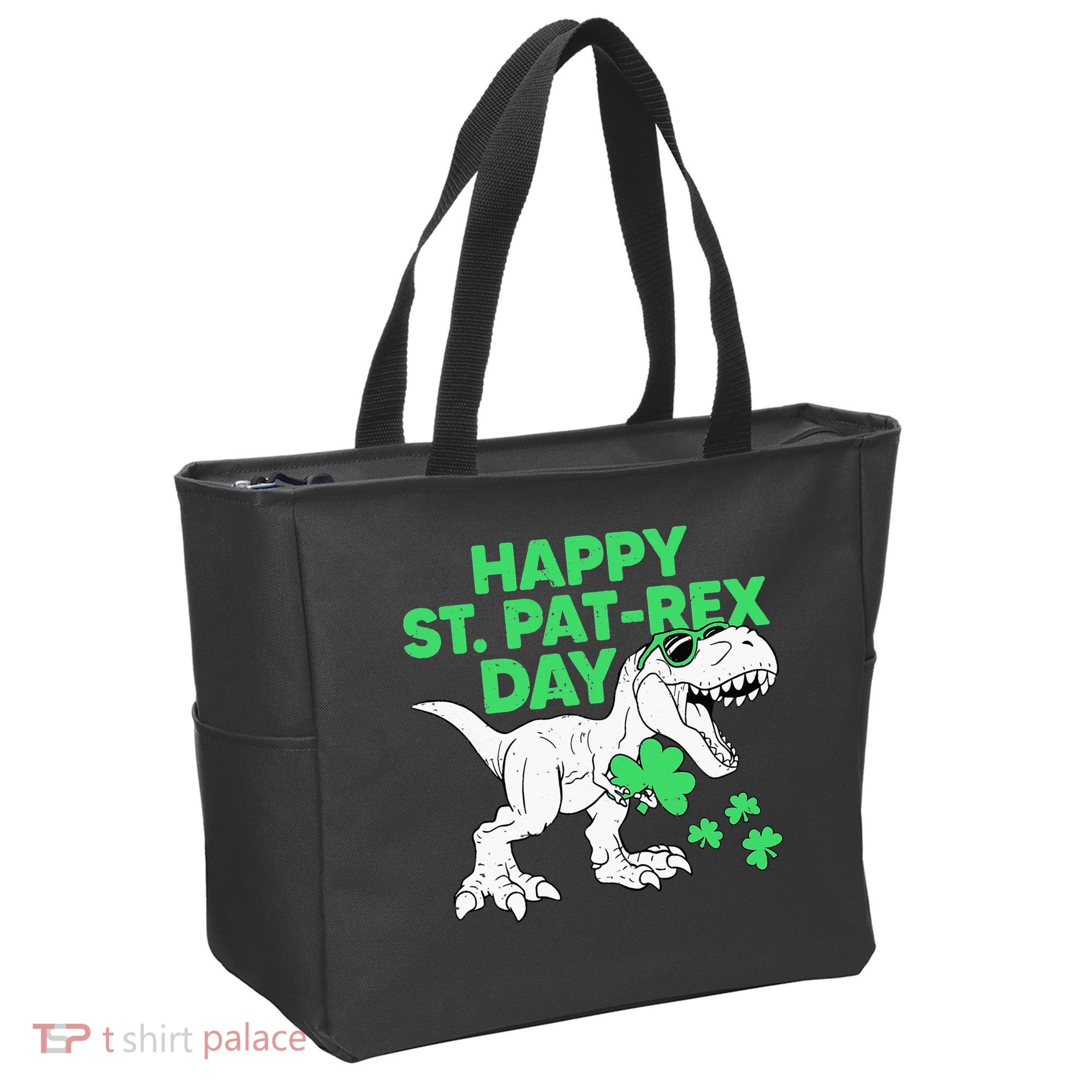 Happy St Pat Rex Day St Patricks Dinosaur Tote Bag