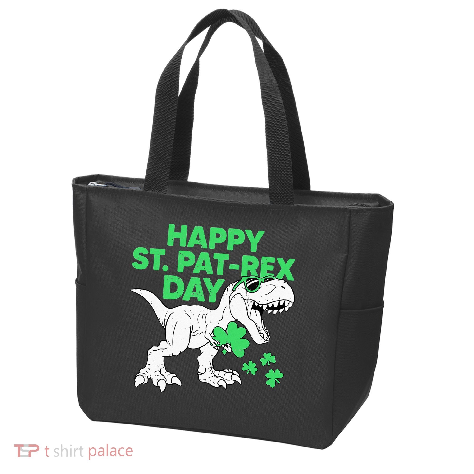 Happy St Pat Rex Day St Patricks Dinosaur Tote Bag