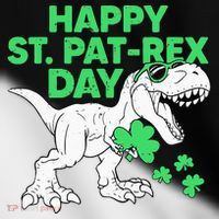 Happy St Pat Rex Day St Patricks Dinosaur Toddler Fine Jersey T-Shirt thumb 2