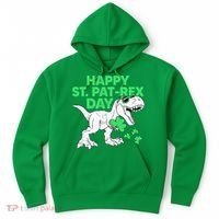 Happy St Pat Rex Day St Patricks Dinosaur Hoodie thumb 0