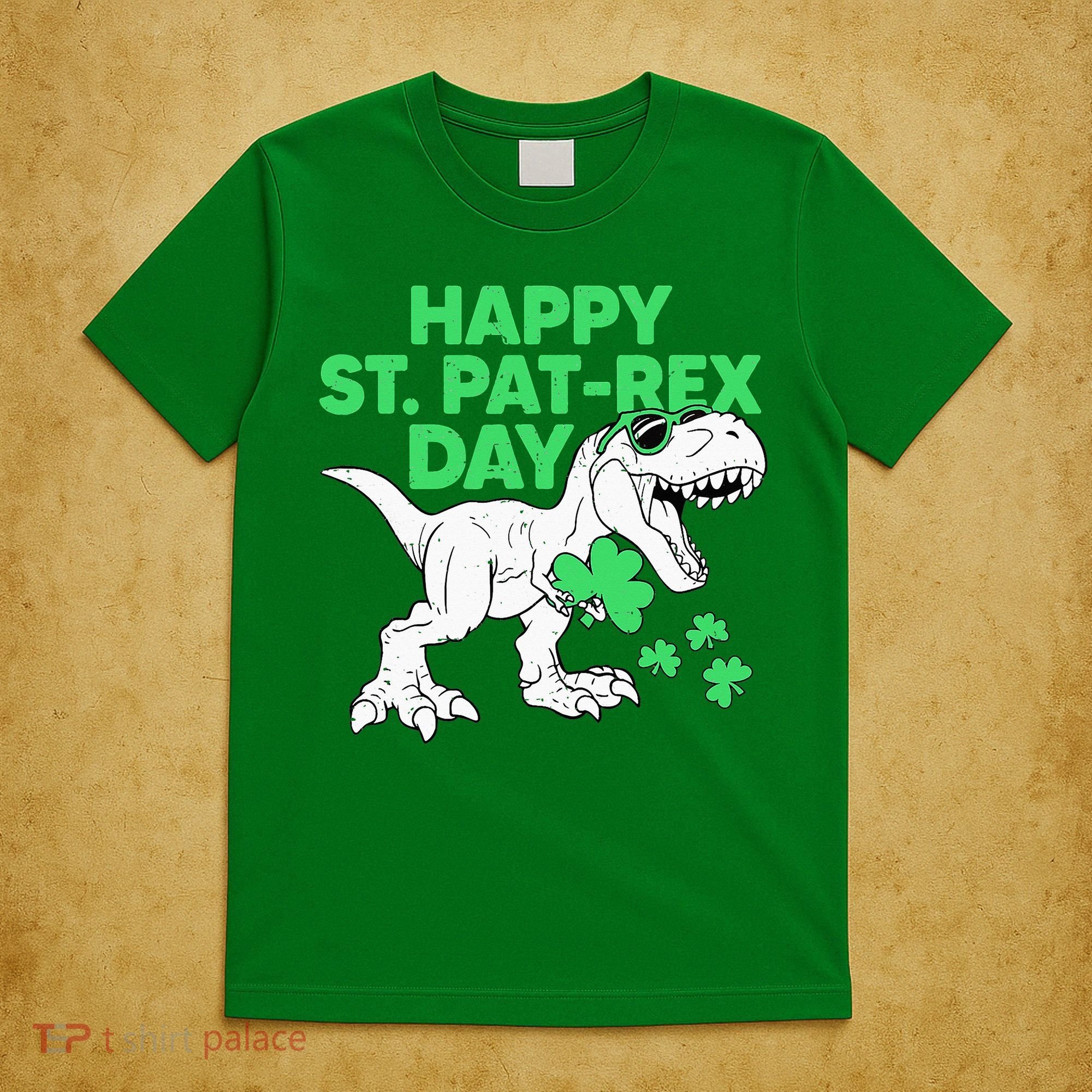 Happy St Pat Rex Day St Patricks Dinosaur T-Shirt