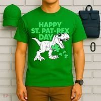 Happy St Pat Rex Day St Patricks Dinosaur T-Shirt thumb 6