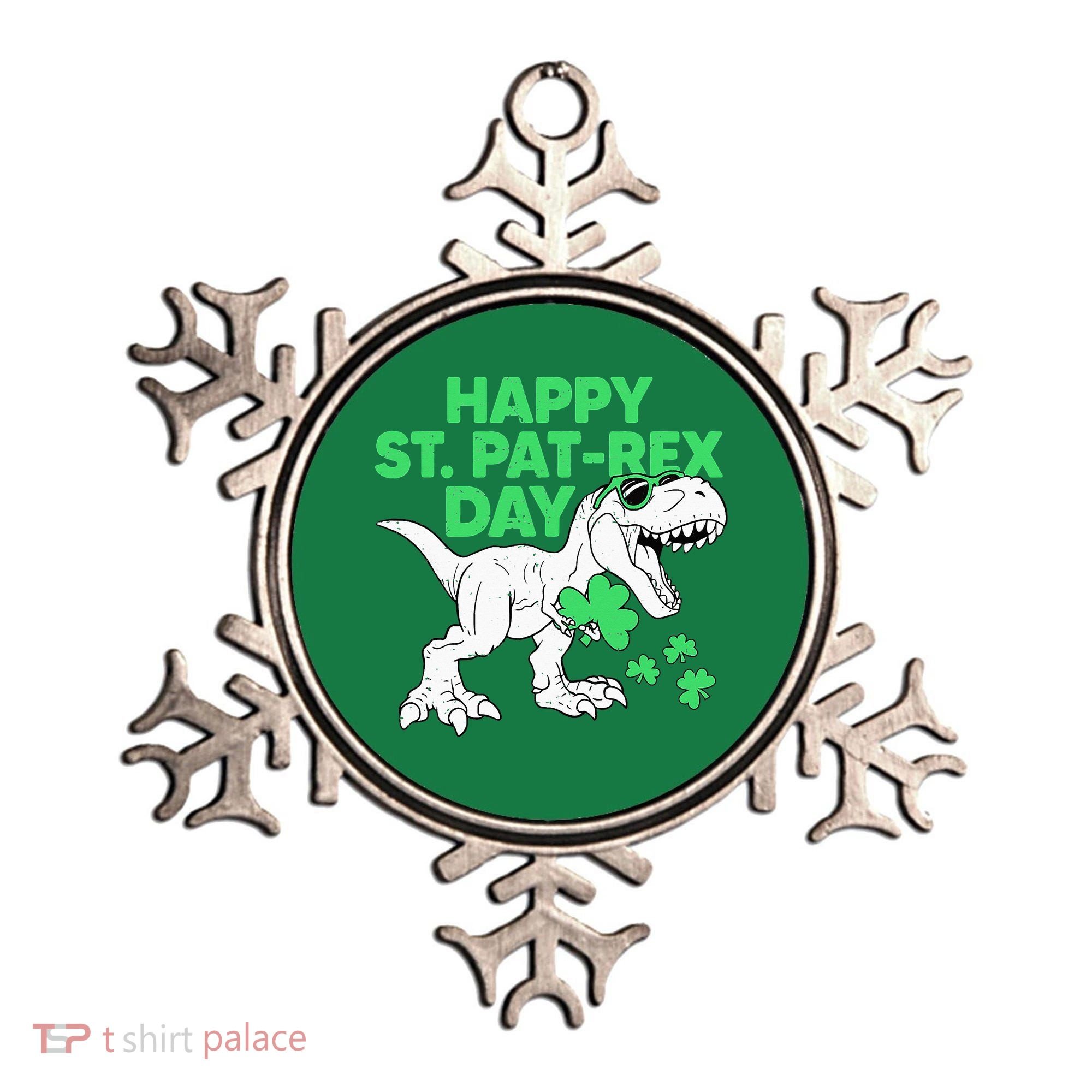 Happy St Pat Rex Day St Patricks Dinosaur Ornament
