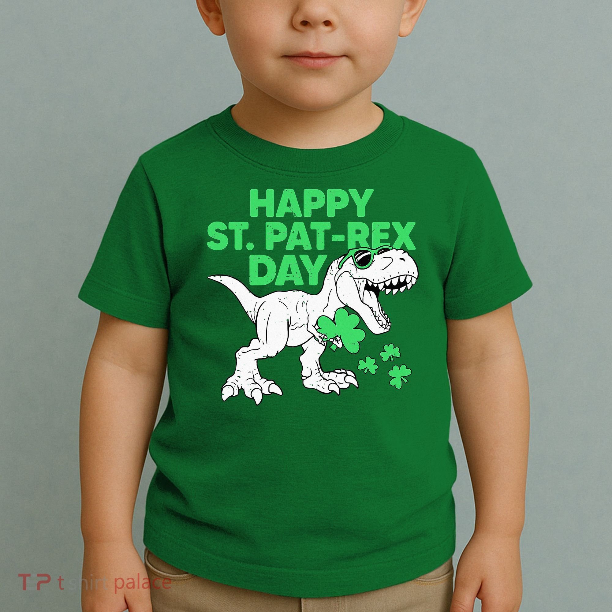 Happy St Pat Rex Day St Patricks Dinosaur Toddler T-Shirt