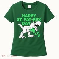 Happy St Pat Rex Day St Patricks Dinosaur Women's T-Shirt thumb 0