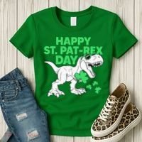 Happy St Pat Rex Day St Patricks Dinosaur Women's T-Shirt thumb 3