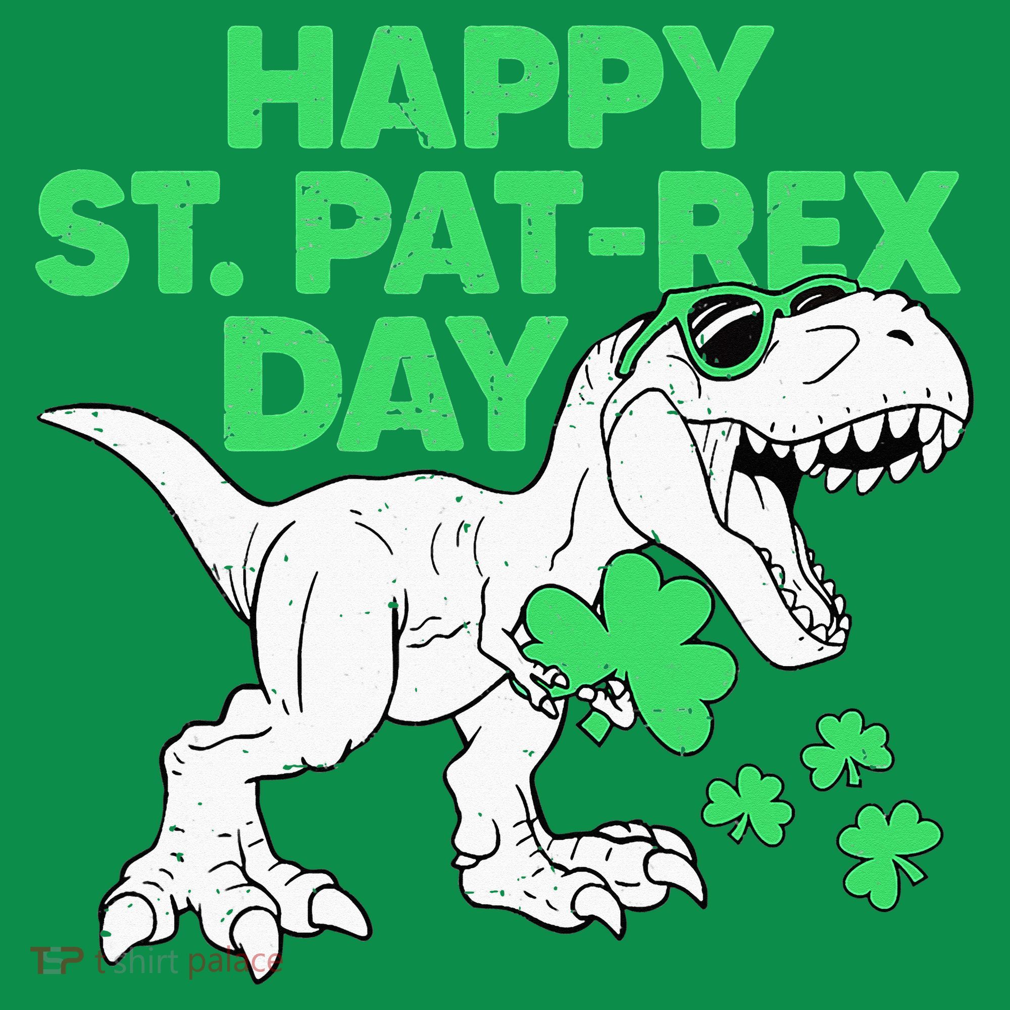 Happy St Pat Rex Day St Patricks Dinosaur Women's T-Shirt