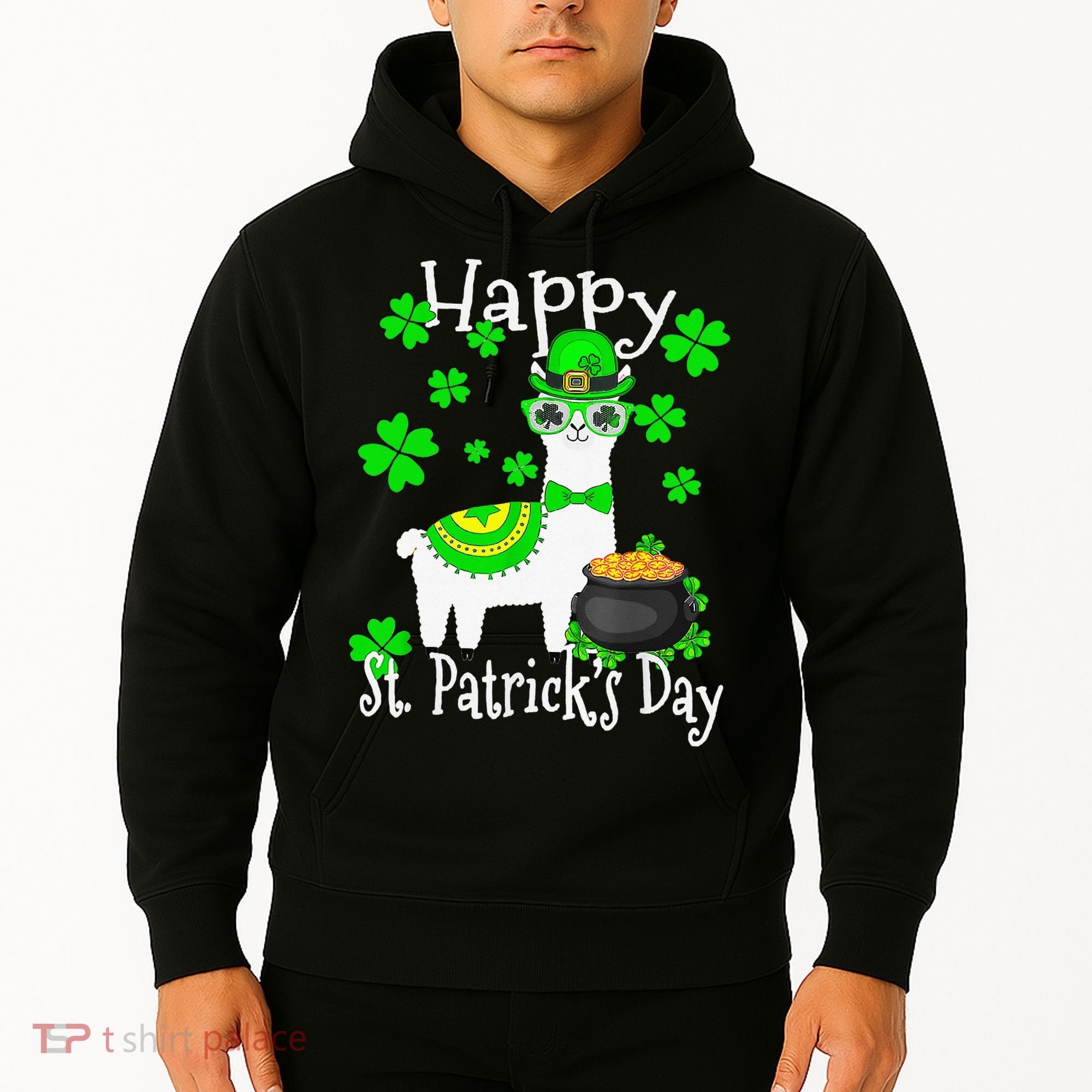 Happy St Patrick's Day Irish Shamrock Leprechaun Hoodie