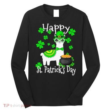 Happy St Patrick's Day Irish Shamrock Leprechaun Long Sleeve Shirt