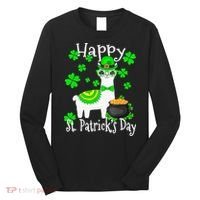 Happy St Patrick's Day Irish Shamrock Leprechaun Long Sleeve Shirt thumb 0