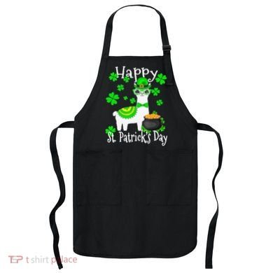 Happy St Patrick's Day Irish Shamrock Leprechaun Apron