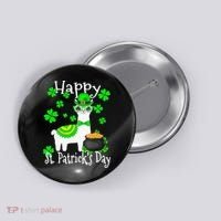 Happy St Patrick's Day Irish Shamrock Leprechaun Button thumb 0