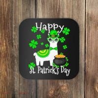 Happy St Patrick's Day Irish Shamrock Leprechaun Coaster thumb 0